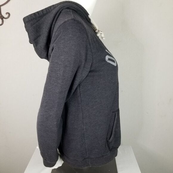 Old Navy Zipper Front Drawstring‎ Hooded Gray Jacket Size M - Picture 4 of 9